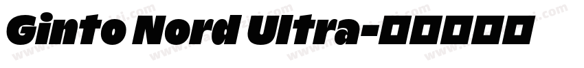 Ginto Nord Ultra字体转换